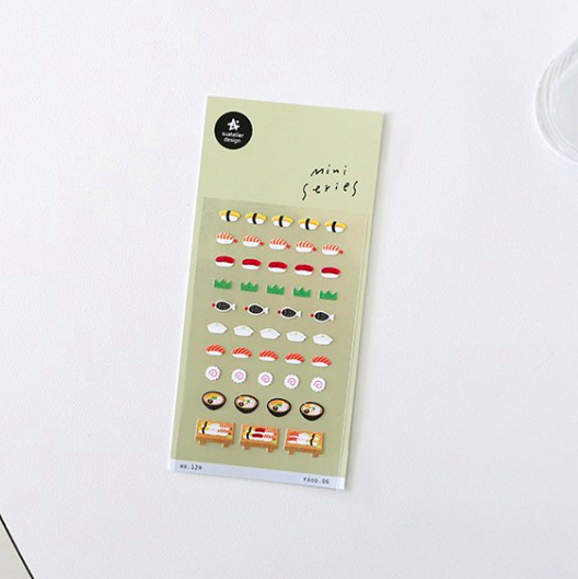 壽司 迷你手帳貼紙#124｜韓國Suatelier