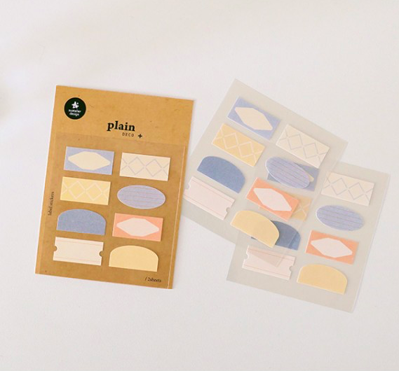 plain.74 素材貼紙 #1678｜韓國Suatelier