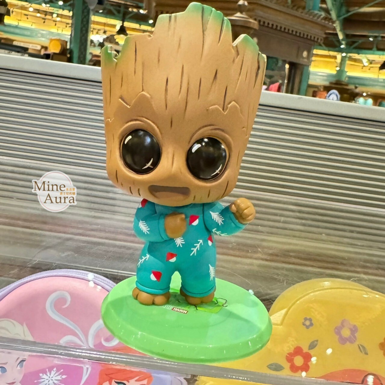 (限時特價) Q版 格魯特 Groot 睡衣造型 公仔模型 擺飾品 漫威 Marvel -上海迪士尼樂園