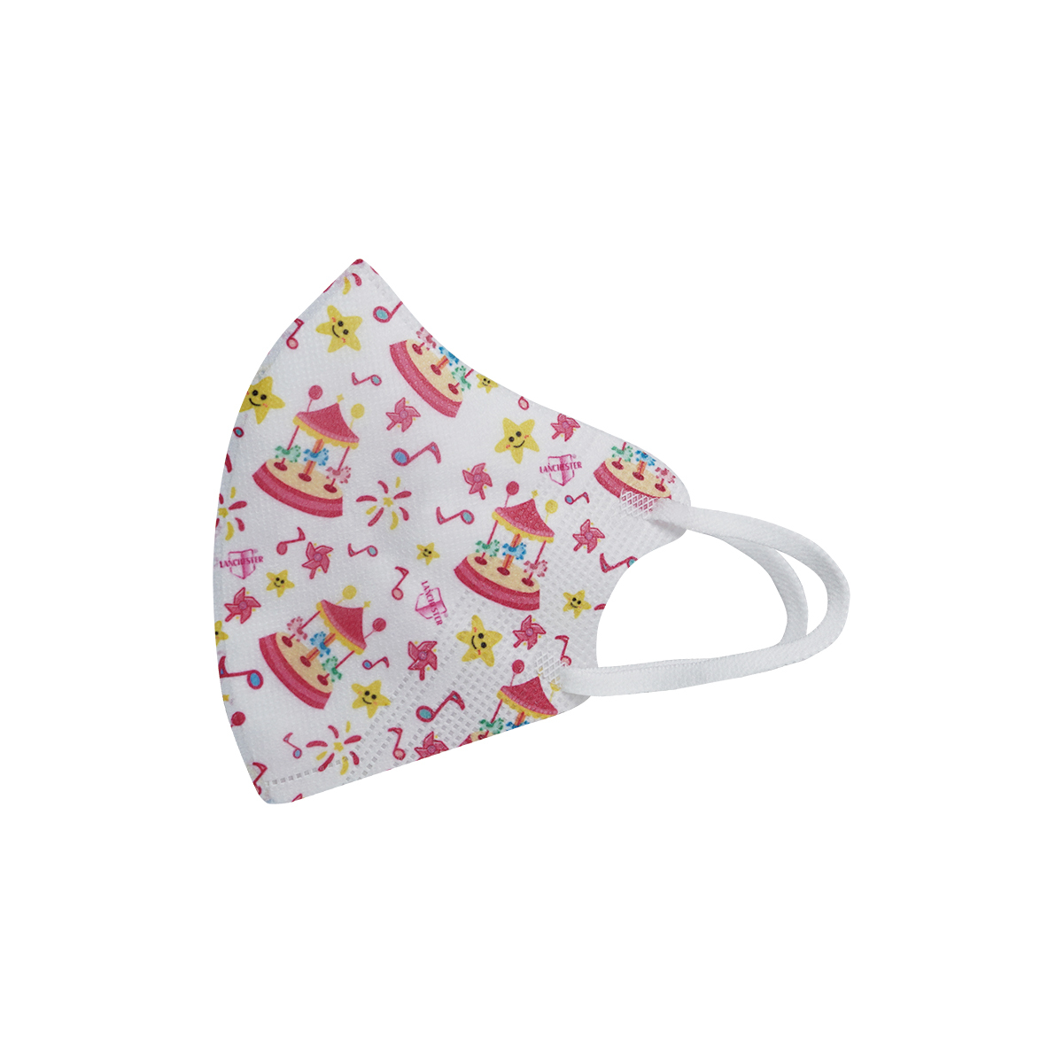 【蘭徹斯特奇遇記系列】3D立體彈力耳繩卡通口罩 (Merry-go-round) 小童十片獨立包裝