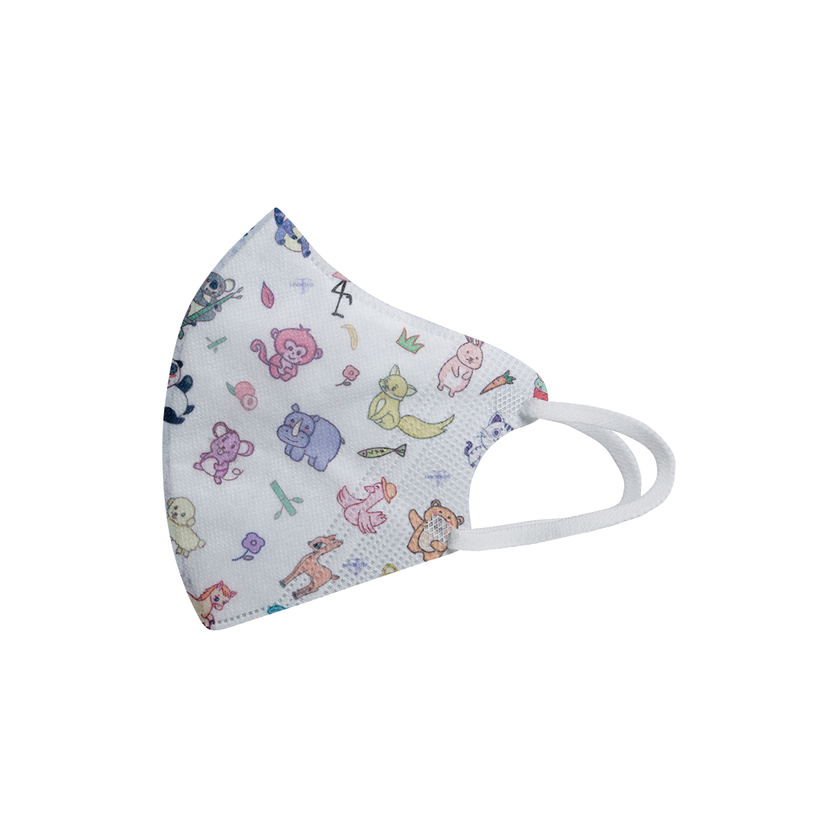 動物大派對：Lanchester 3D立體彈力耳繩卡通口罩 (Party Animals) 小童十片獨立包裝