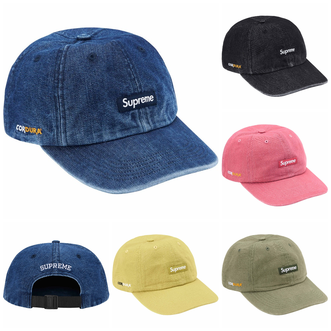 現貨┃Supreme 24ss Cordura Denim Small Box Logo 單寧 水洗 6 Panel