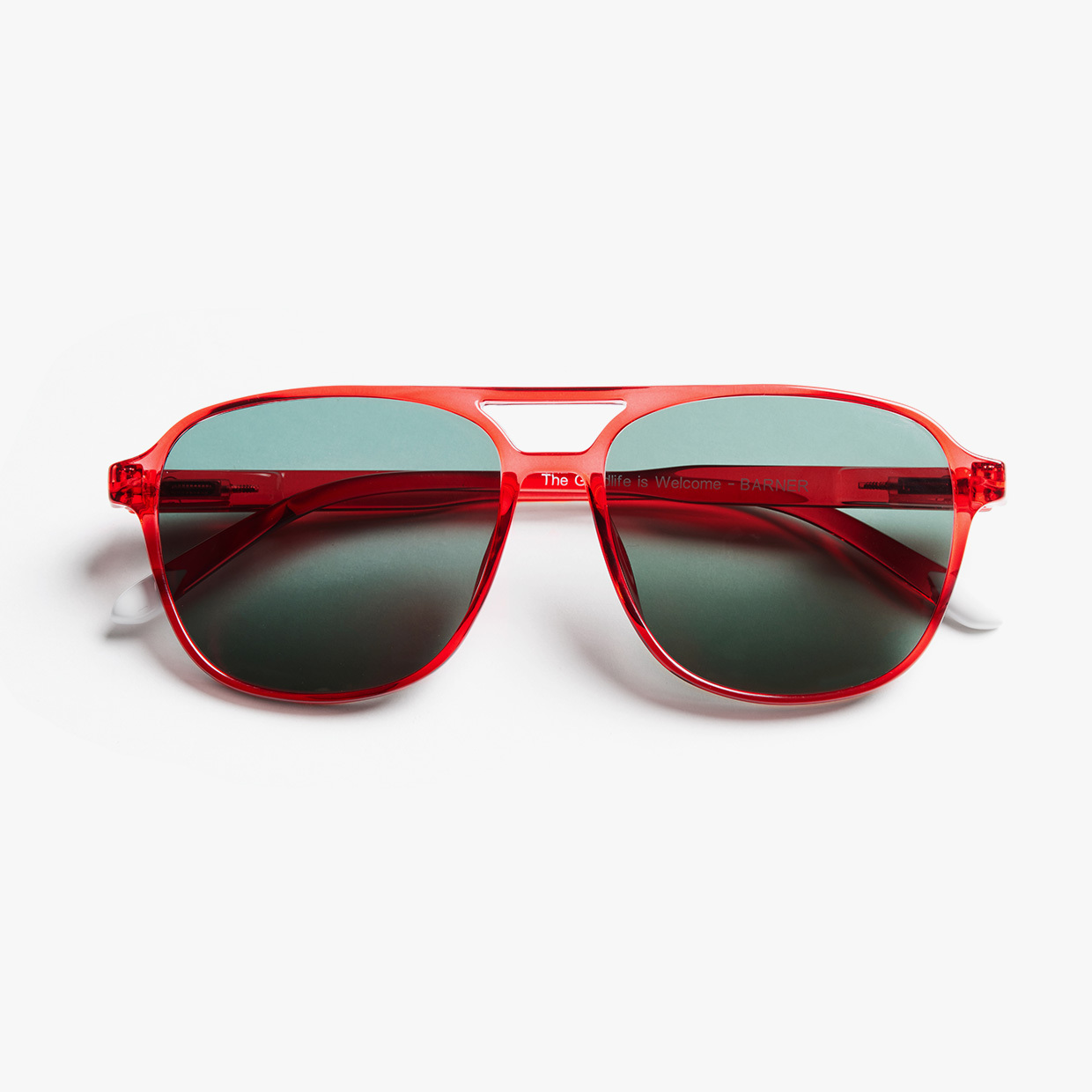 BARNER | Brad Glossy - Radiant Red Sunglasses