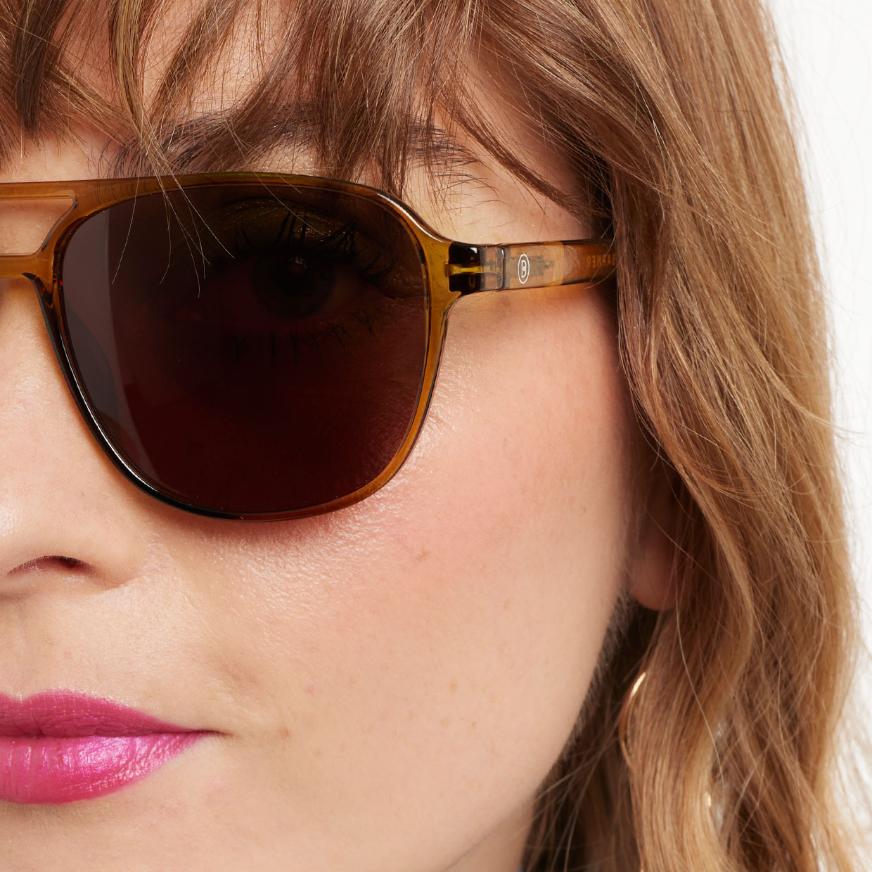 BARNER | Brad Glossy - Ecru Olive Sunglasses