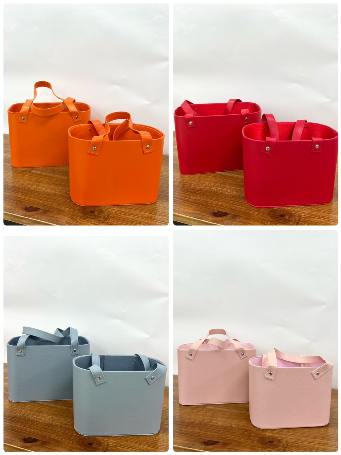 手提皮質方形抱抱桶