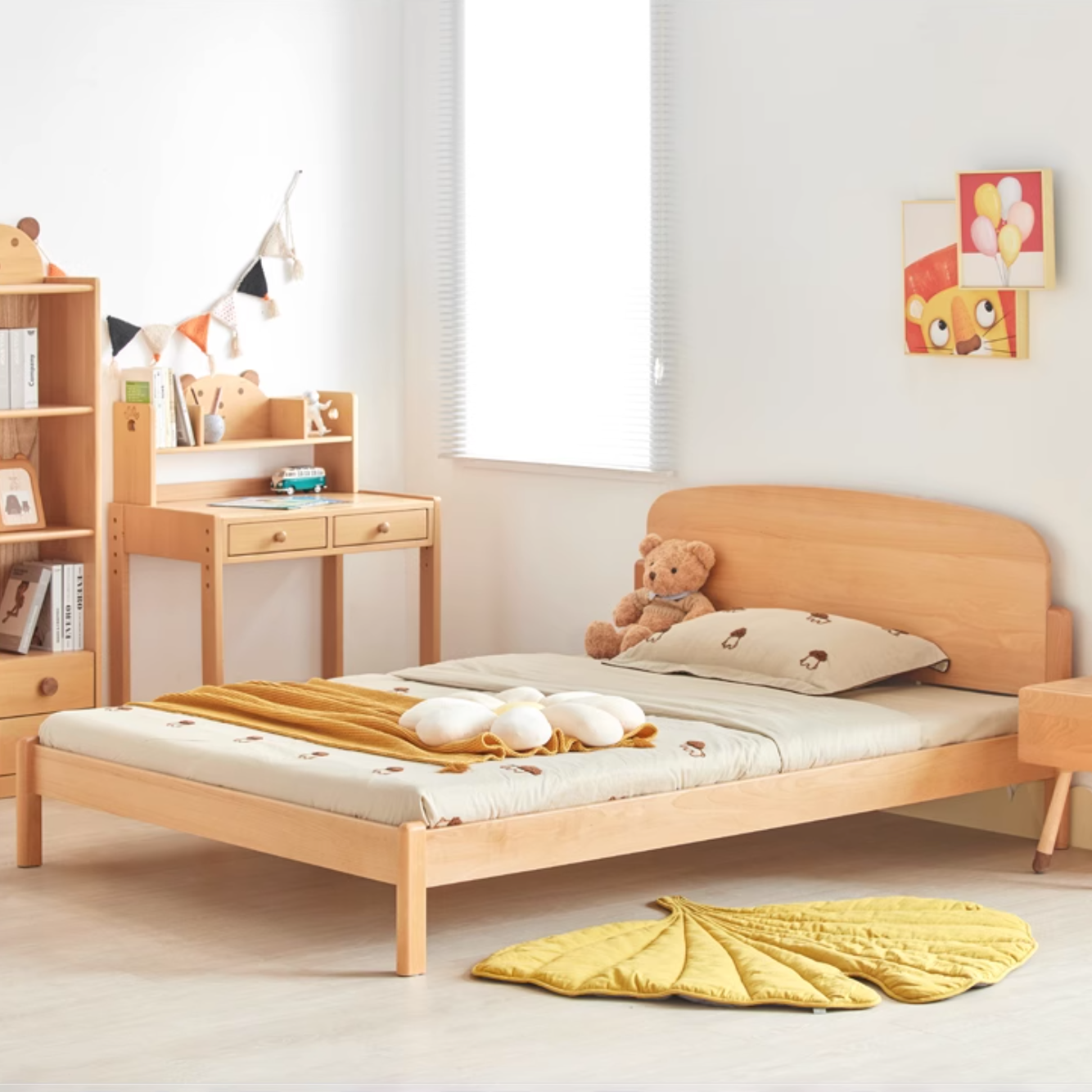 艾勒實木床架A款 AL-H5015