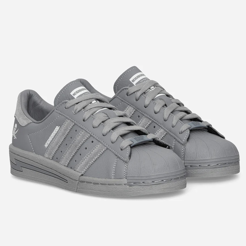 <連線代購商品>NEIGHBORHOOD X Adidas Originals Superstar 灰色 水泥灰 聯名 低筒休閒鞋【IE6115】
