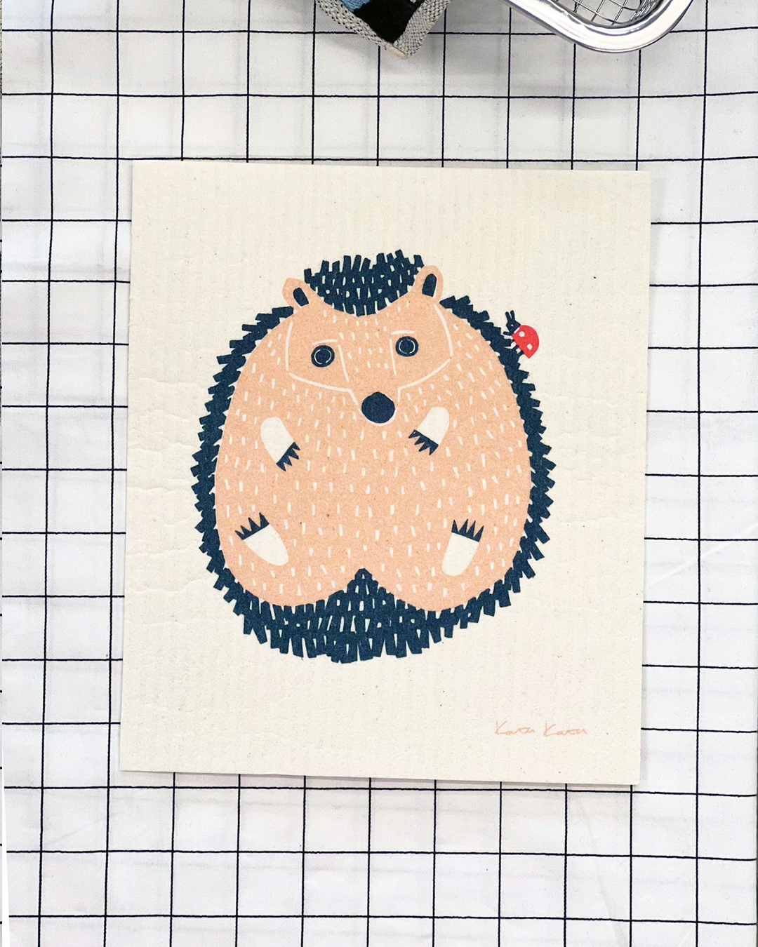 Kata Water Absorbent Dishcloth Hedgehog S size