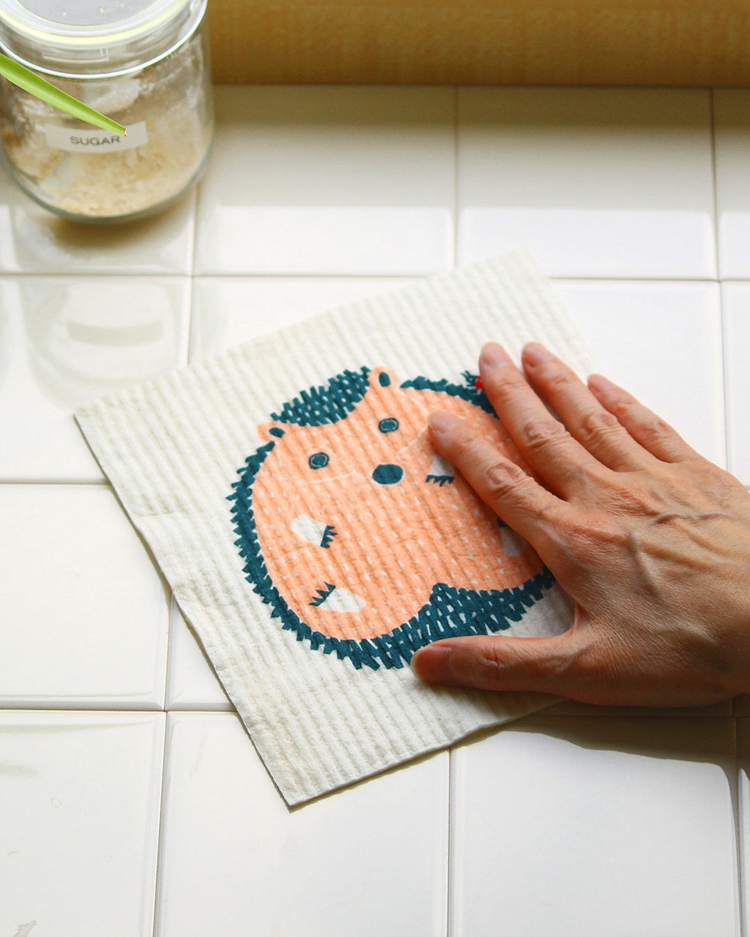 Kata Water Absorbent Dishcloth Hedgehog S size