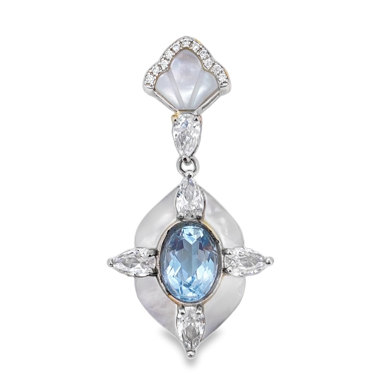 T136海水藍寶吊墜