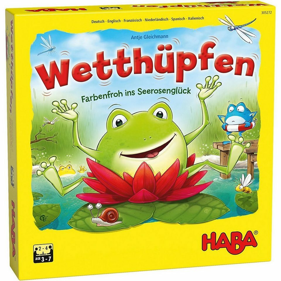 HABA 德國桌遊- 青蛙跳跳跳(Wetthupfen)