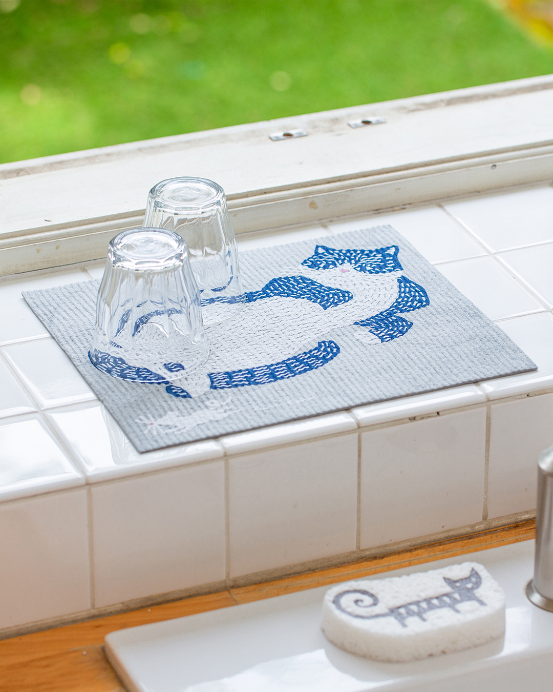 植物纖維 多用途吸水抹布 貓哥 L｜kata kata