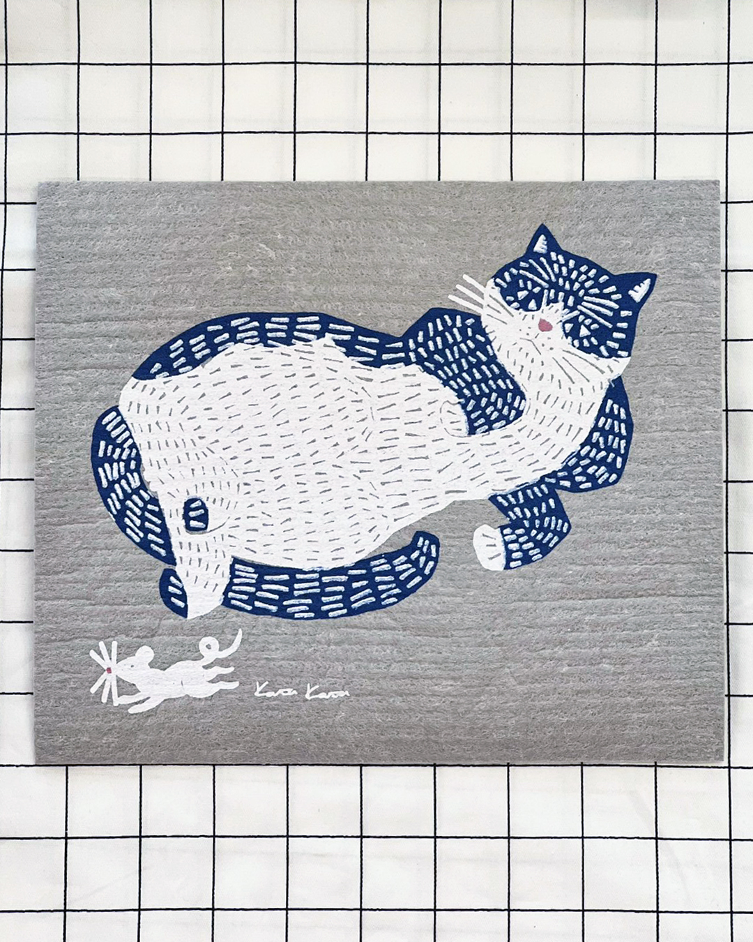 植物纖維 多用途吸水抹布 貓哥 L｜kata kata