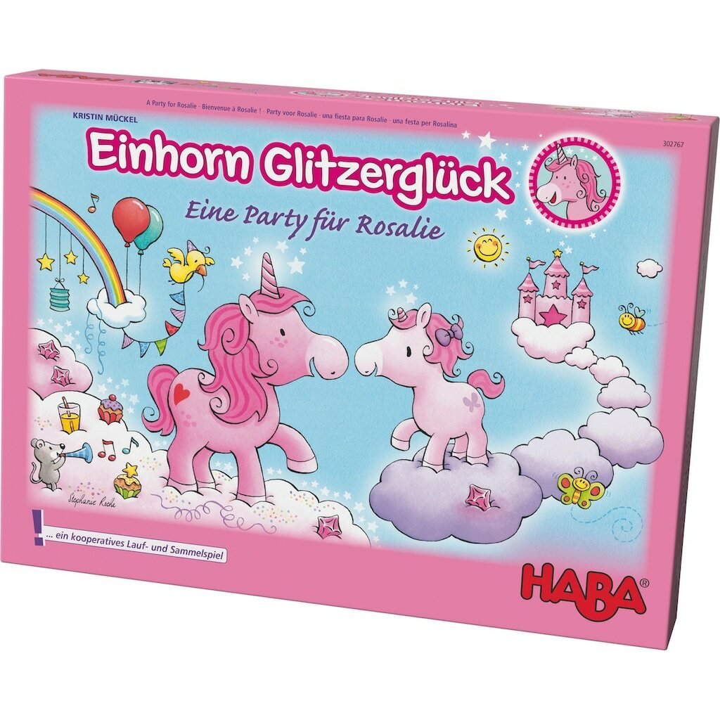 HABA 德國桌遊-獨⻆獸寶寶的派對(Einhorn Glitzergluck)