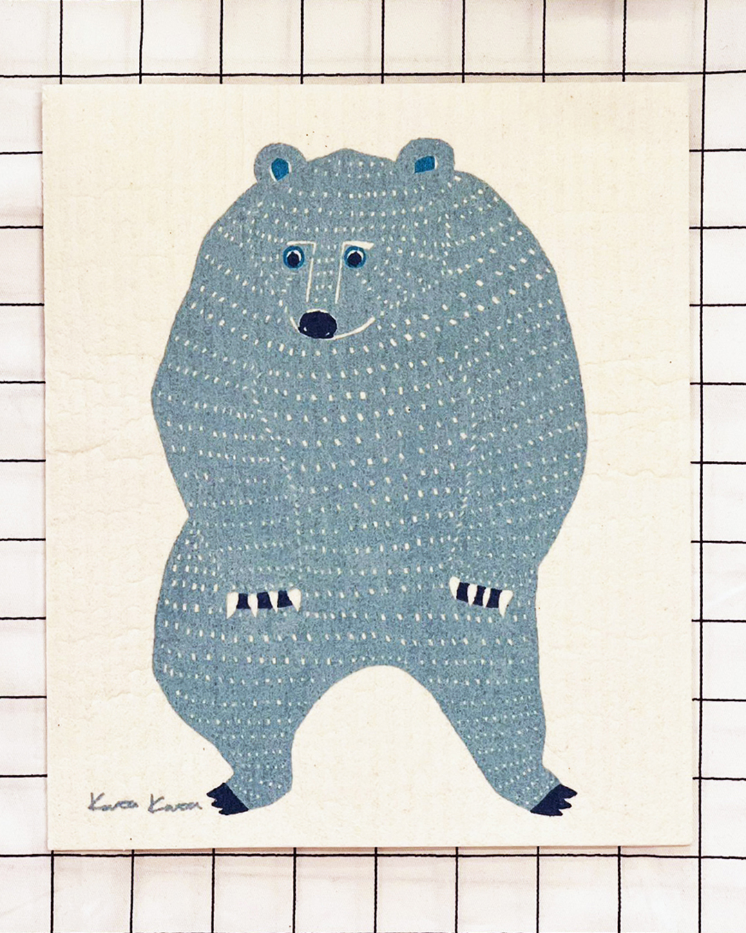 植物纖維 多用途吸水抹布 熊 L｜kata kata