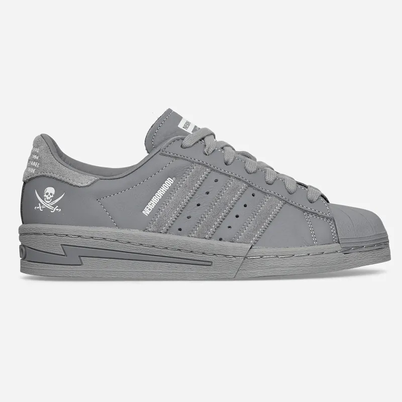 <連線代購商品>NEIGHBORHOOD X Adidas Originals Superstar 灰色 水泥灰 聯名 低筒休閒鞋【IE6115】