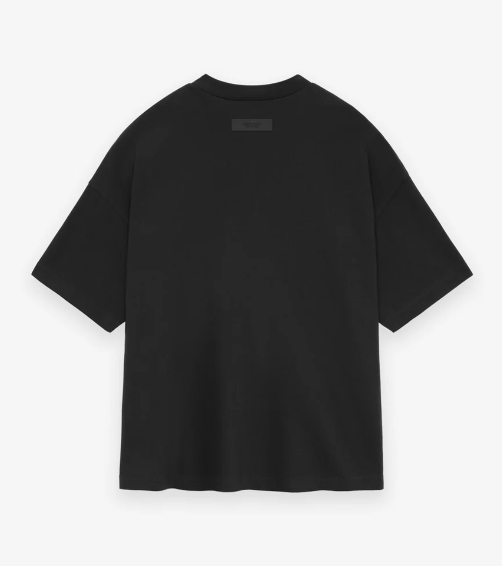 [INSTOCK] Fear Of God Essentials SS24 Heavy Logo Tee | Jet Black