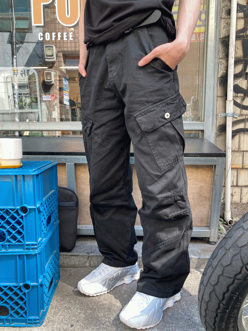 Teke深染色工裝褲