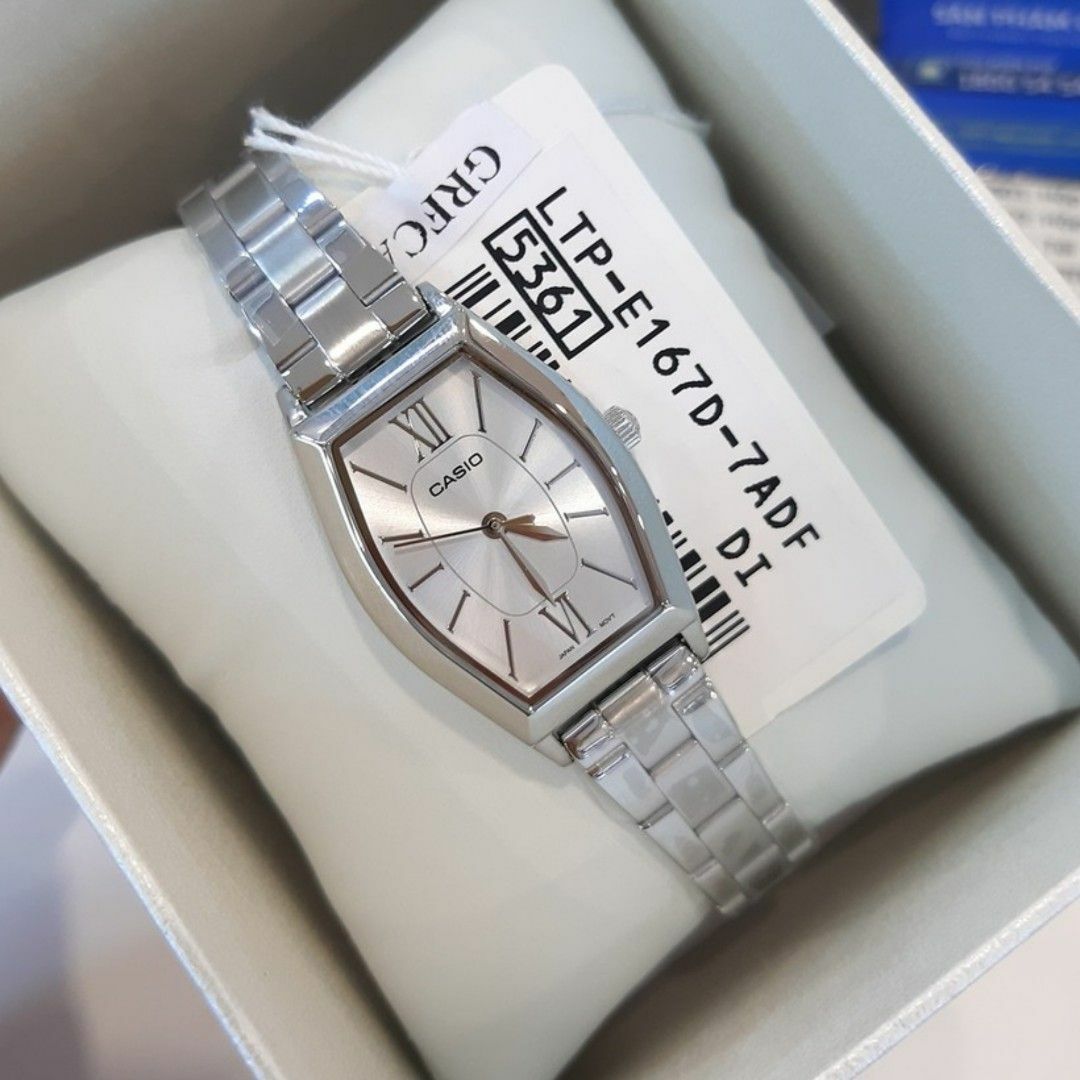 Casio 卡西歐 LTP-E167D-7A 復古 酒桶形 女裝 手錶 (香港行貨)