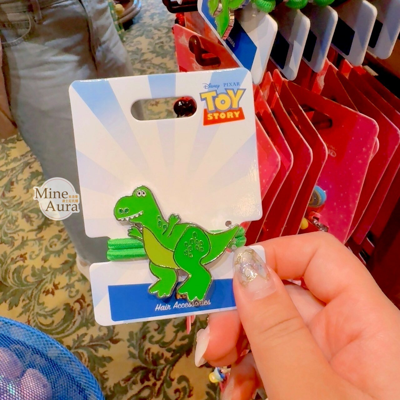 抱抱龍 Rex 造型 髮束 髮飾 玩具總動員 Toy Story -香港迪士尼樂園