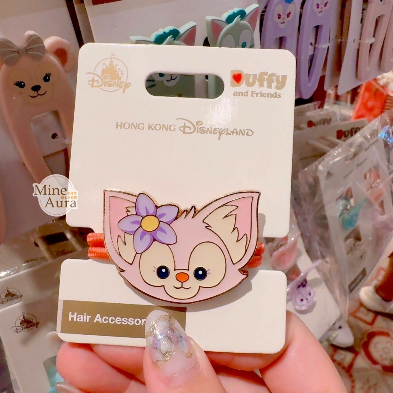 玲娜貝兒 Lina bell 大頭 造型 髮束 髮飾 -香港迪士尼樂園