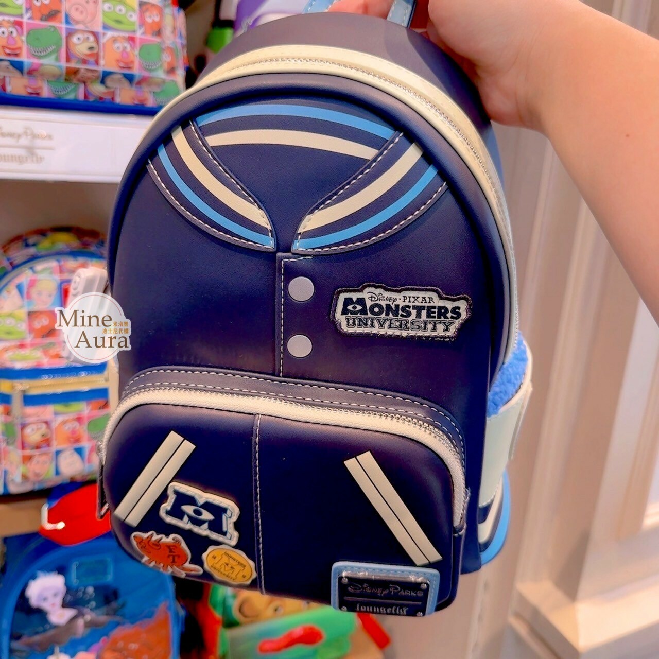 怪獸大學 外套造型設提 圖案 後背包 怪獸電力公司 Monsters, Inc. -香港迪士尼樂園