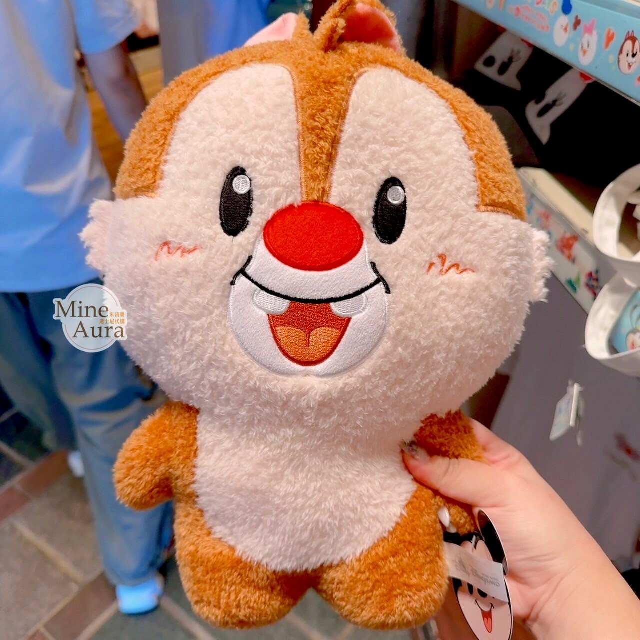 Happy Days 系列 紅鼻 蒂蒂 Dale 可站立 娃娃 玩偶 奇奇蒂蒂 Chip 'n Dale -香港迪士尼樂園