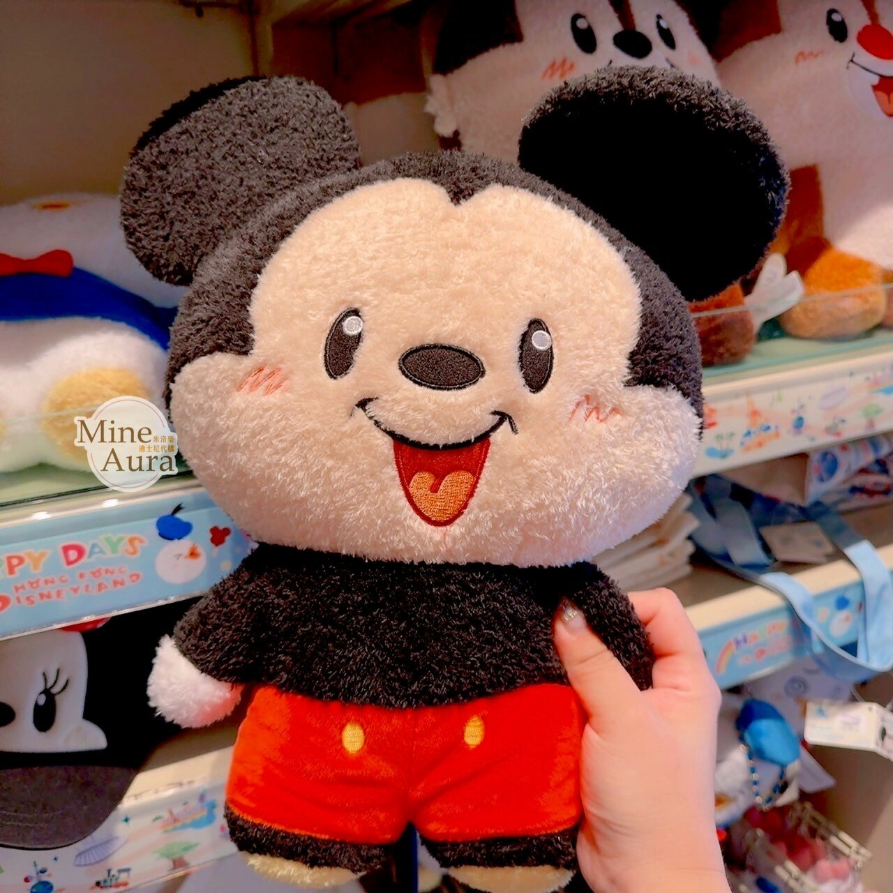 Happy Days 系列 米奇 Mickey 可站立 娃娃 玩偶 -香港迪士尼樂園