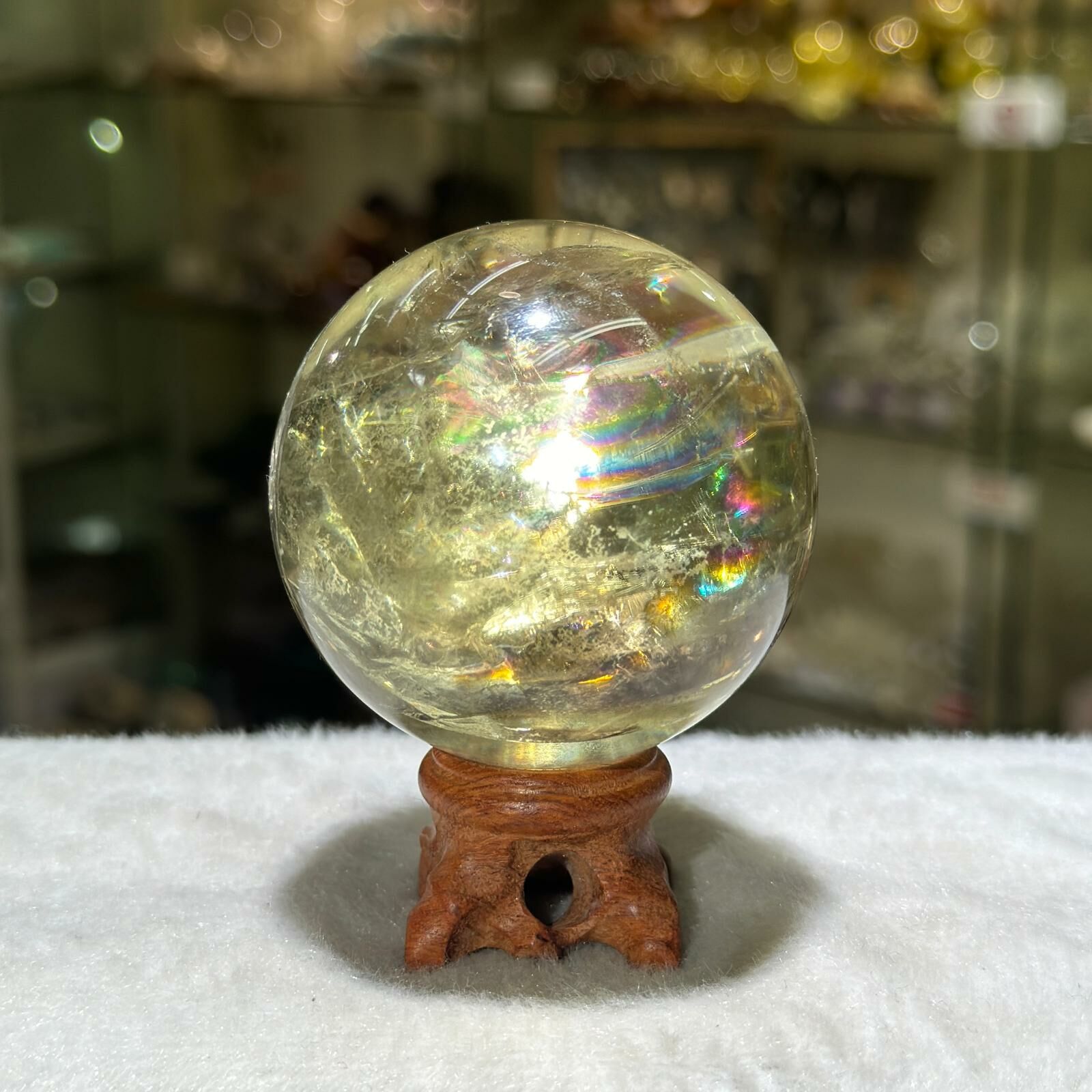 黃水晶 球 - 6cm+/- (不連座)