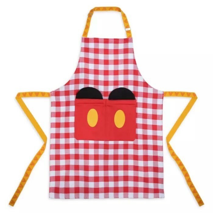 米奇 Mickey 經典黑紅配色 紅白格紋 圍裙 -香港迪士尼樂園