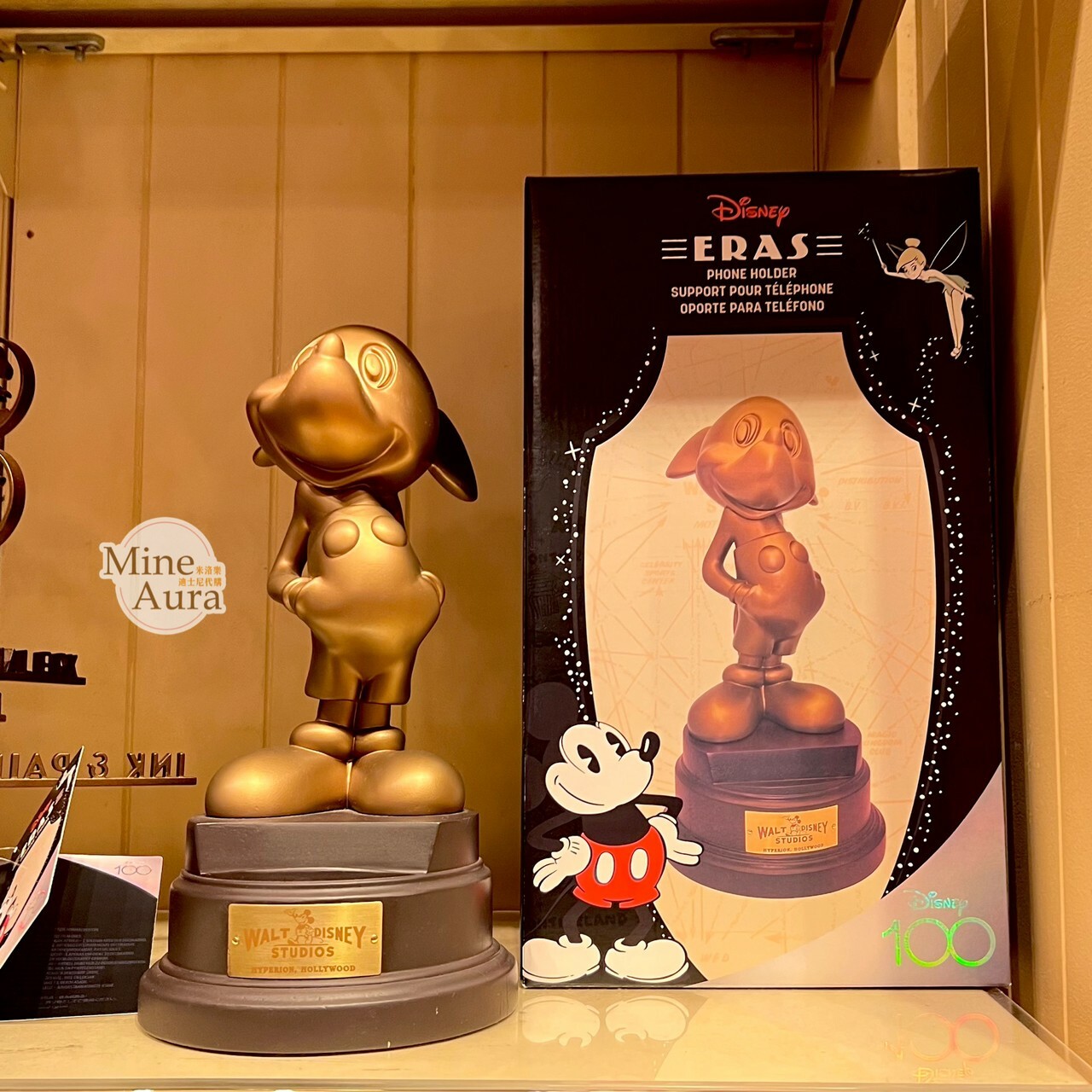 (限時特價) 100 周年 Eras 系列 米奇 Mickey 米奇 鼠界奧斯卡 造型 手機座 -上海迪士尼樂園