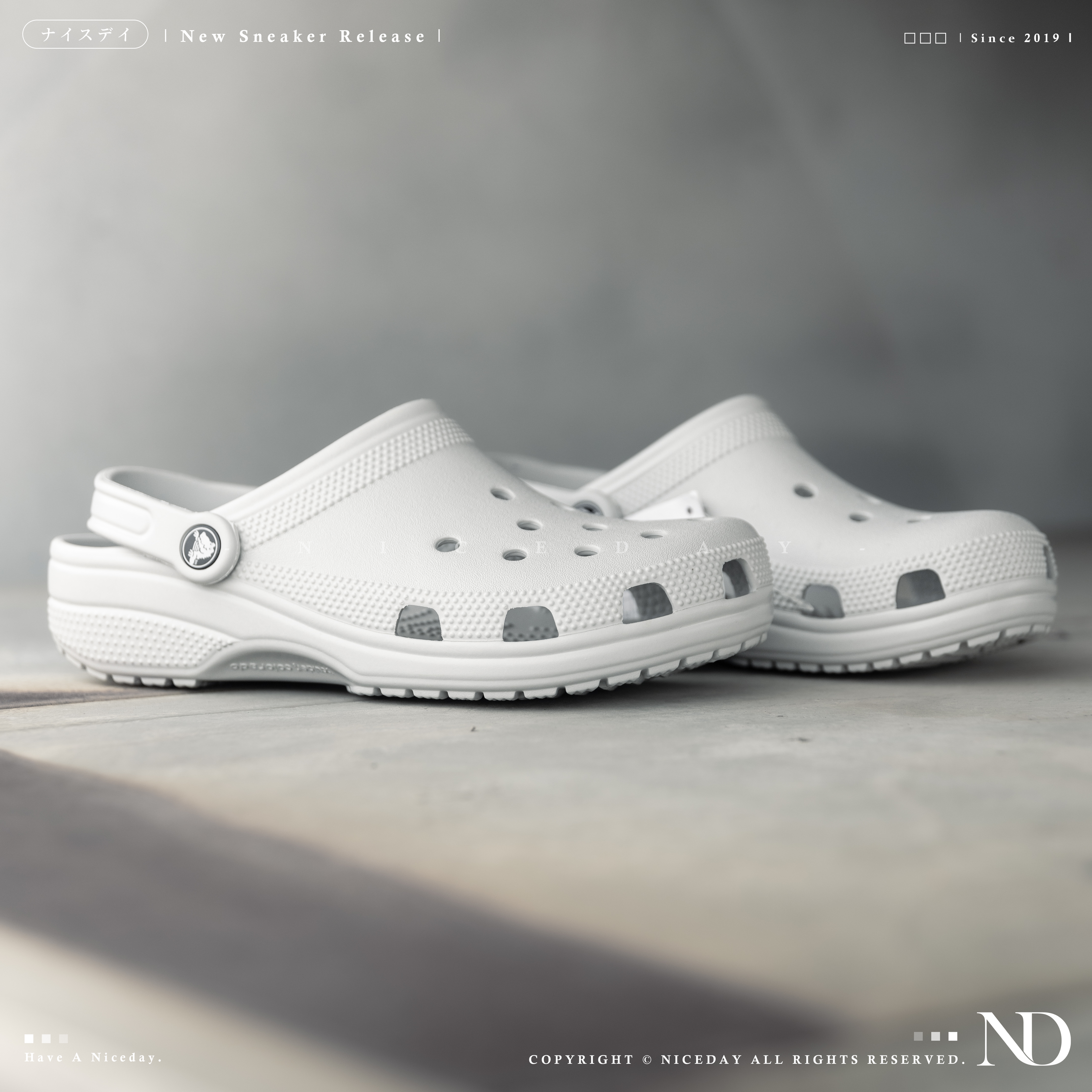 NICEDAY 現貨 Crocs Classic Crush 經典款 經典 洞洞鞋 中性色 四色