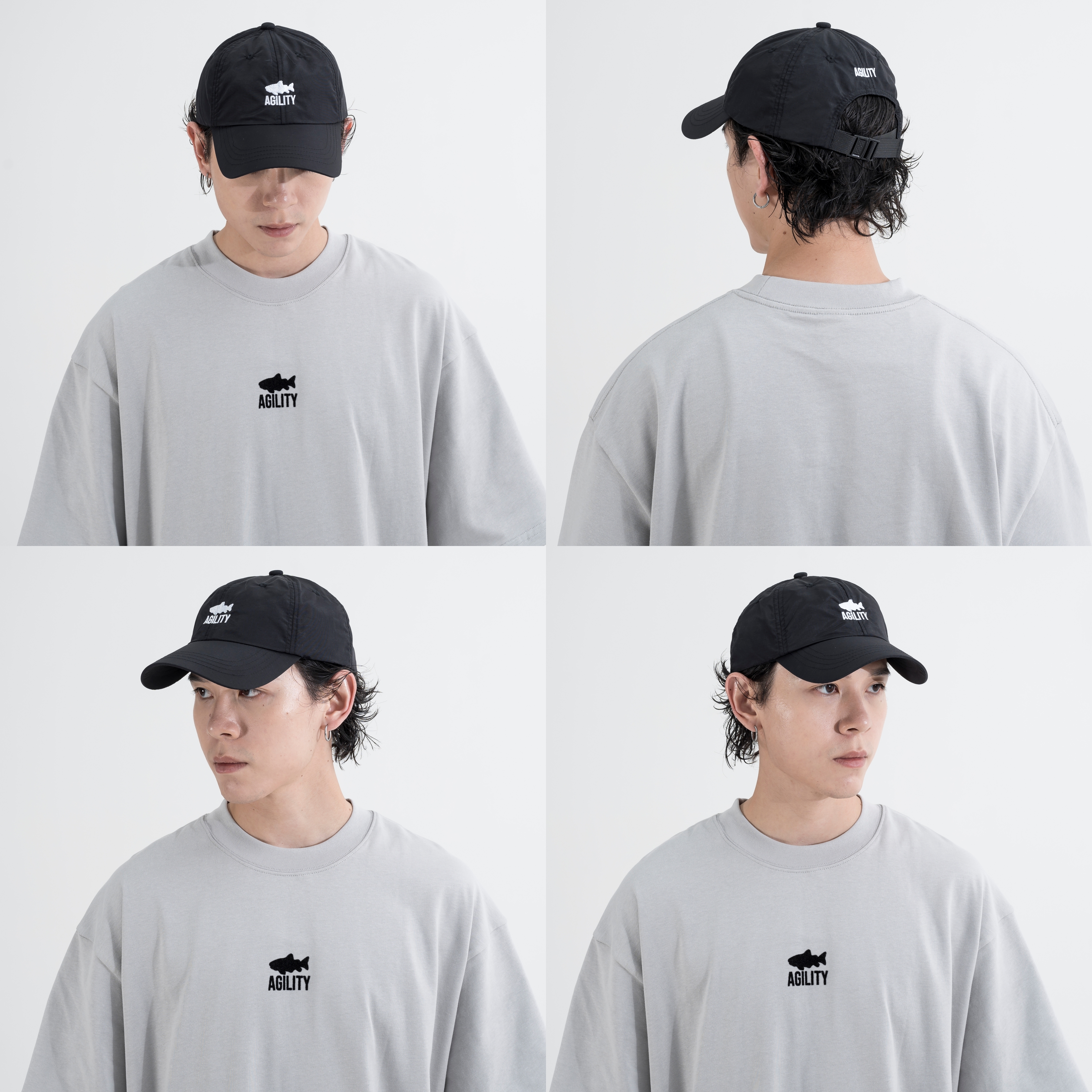 AGILITY Embroidery 6 Panel Cap 尼龍 刺繡 棒球帽 [A-CA0]