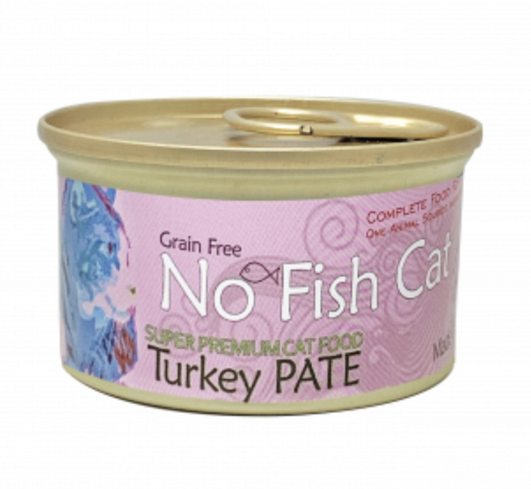 No Fish Cat不吃魚的貓 Turkey Pate 火雞肉醬 貓罐頭 主食罐85g