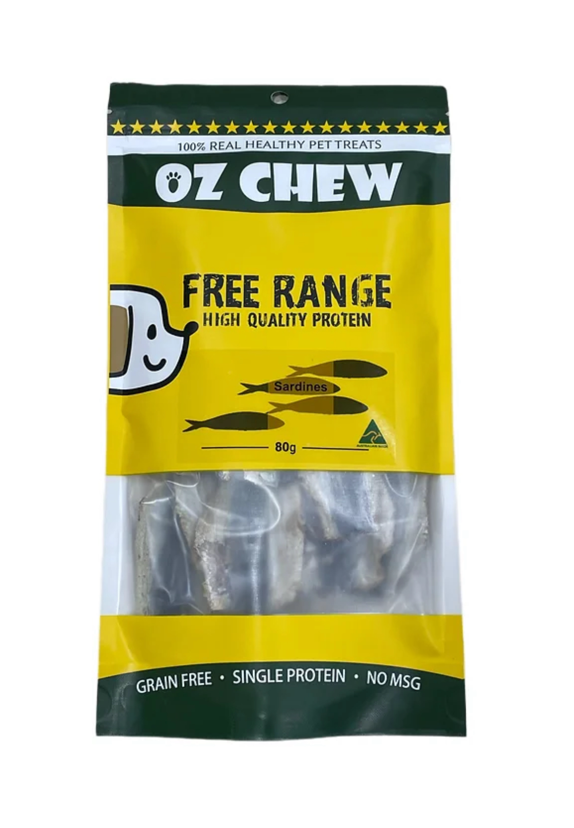 澳洲OZ Chew純天然風乾沙甸魚 80g