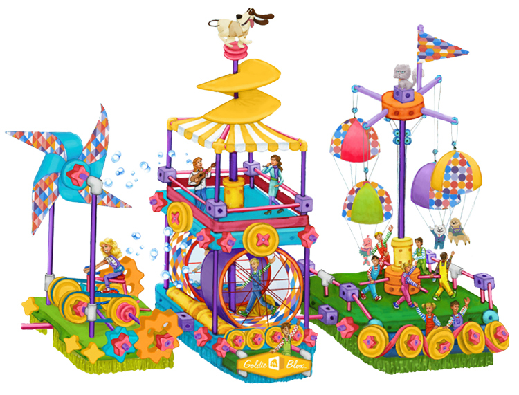 GoldieBlox】女孩發明家STEAM玩具- 歡樂遊行