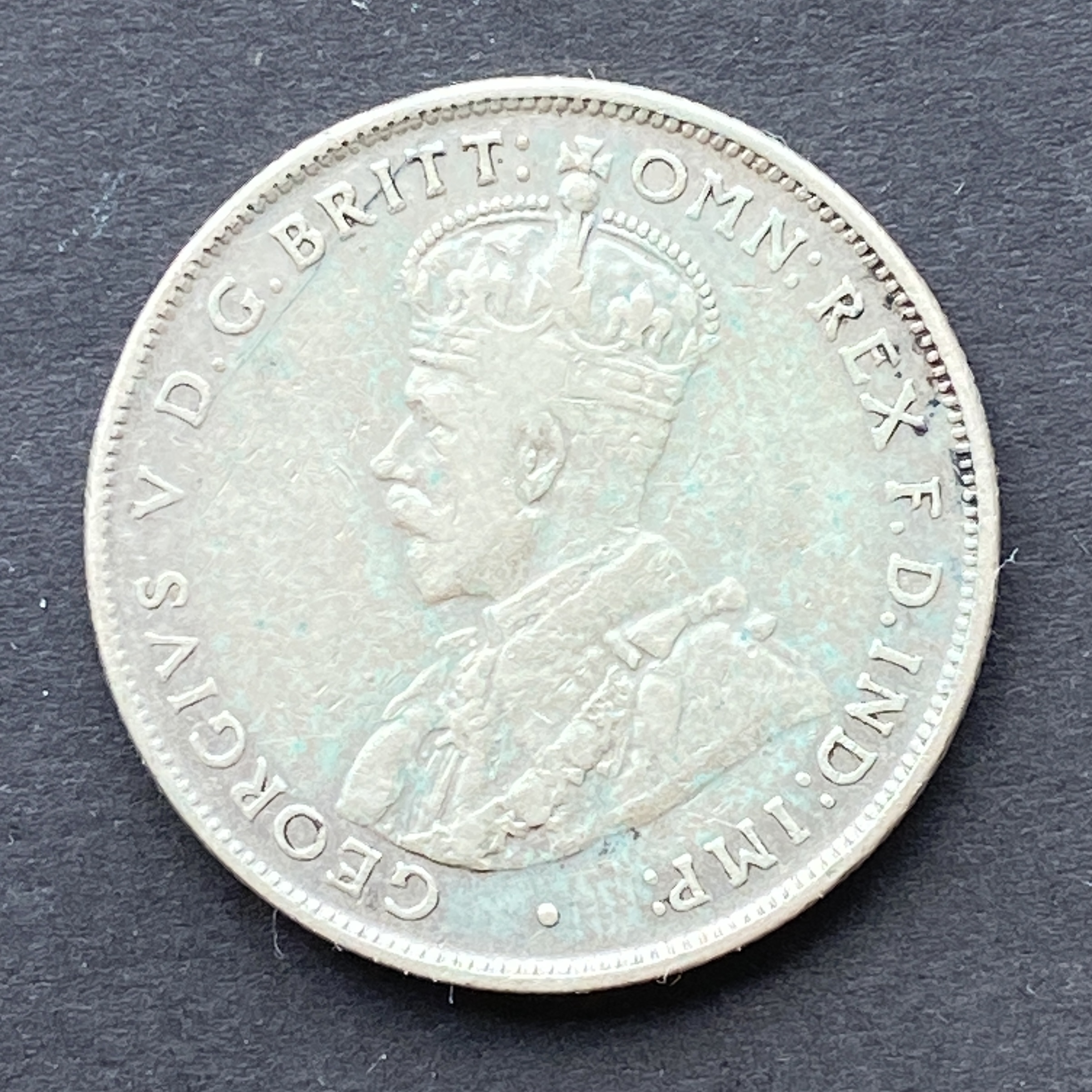 1936 Australian George V 1 Florin silver coin (92.5% silver) - Set A