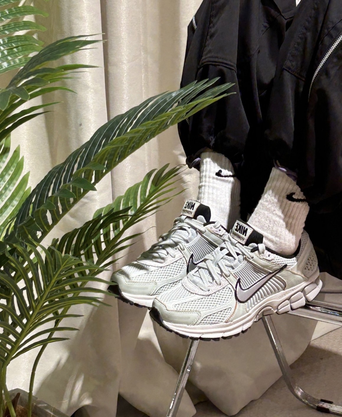 NIKE Zoom Vomero 5 復古 老爹鞋 灰綠銀勾