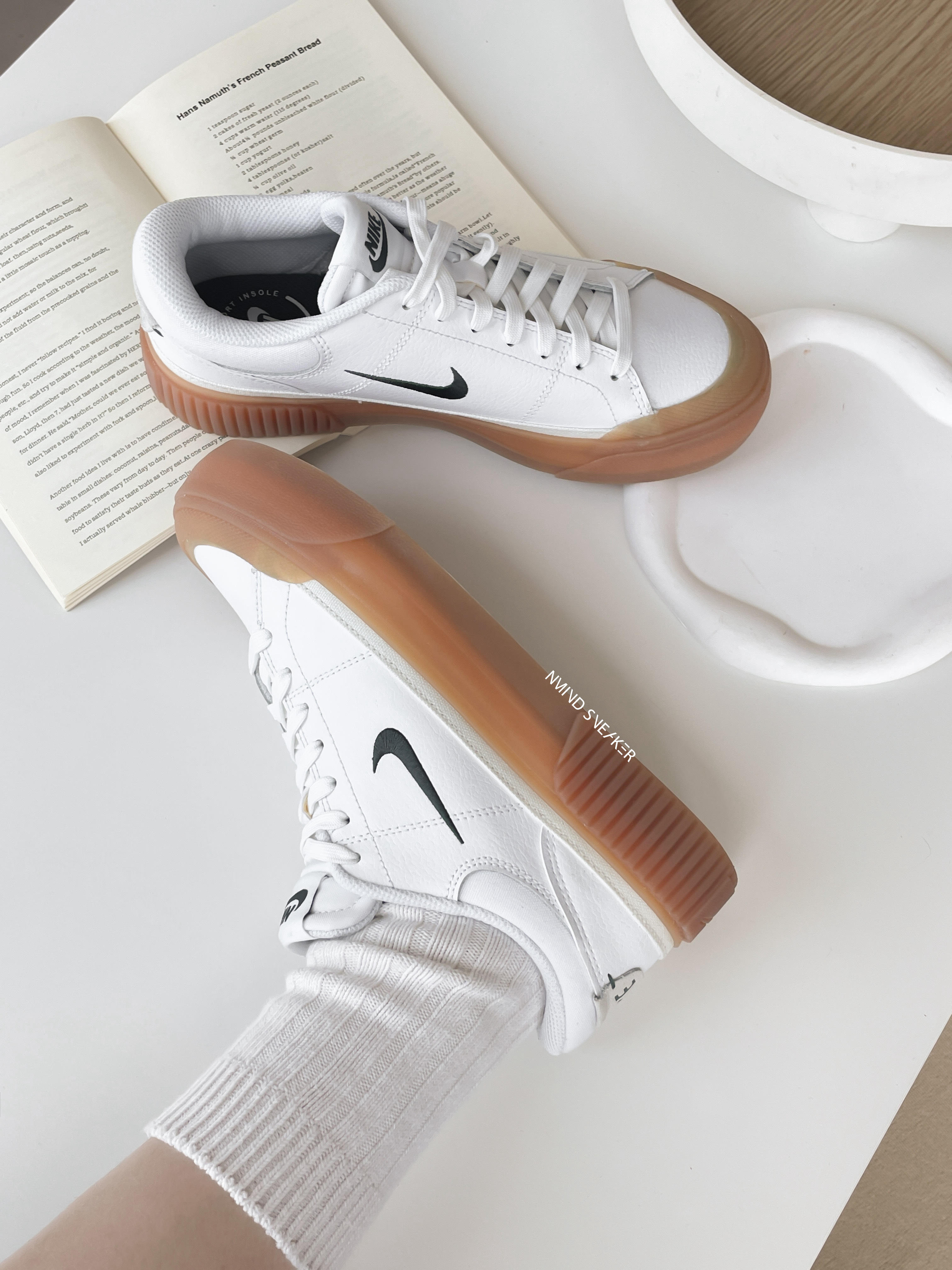 <線上SALE❤️‍🔥>Nike Court Legacy Lift 厚底 全白焦糖