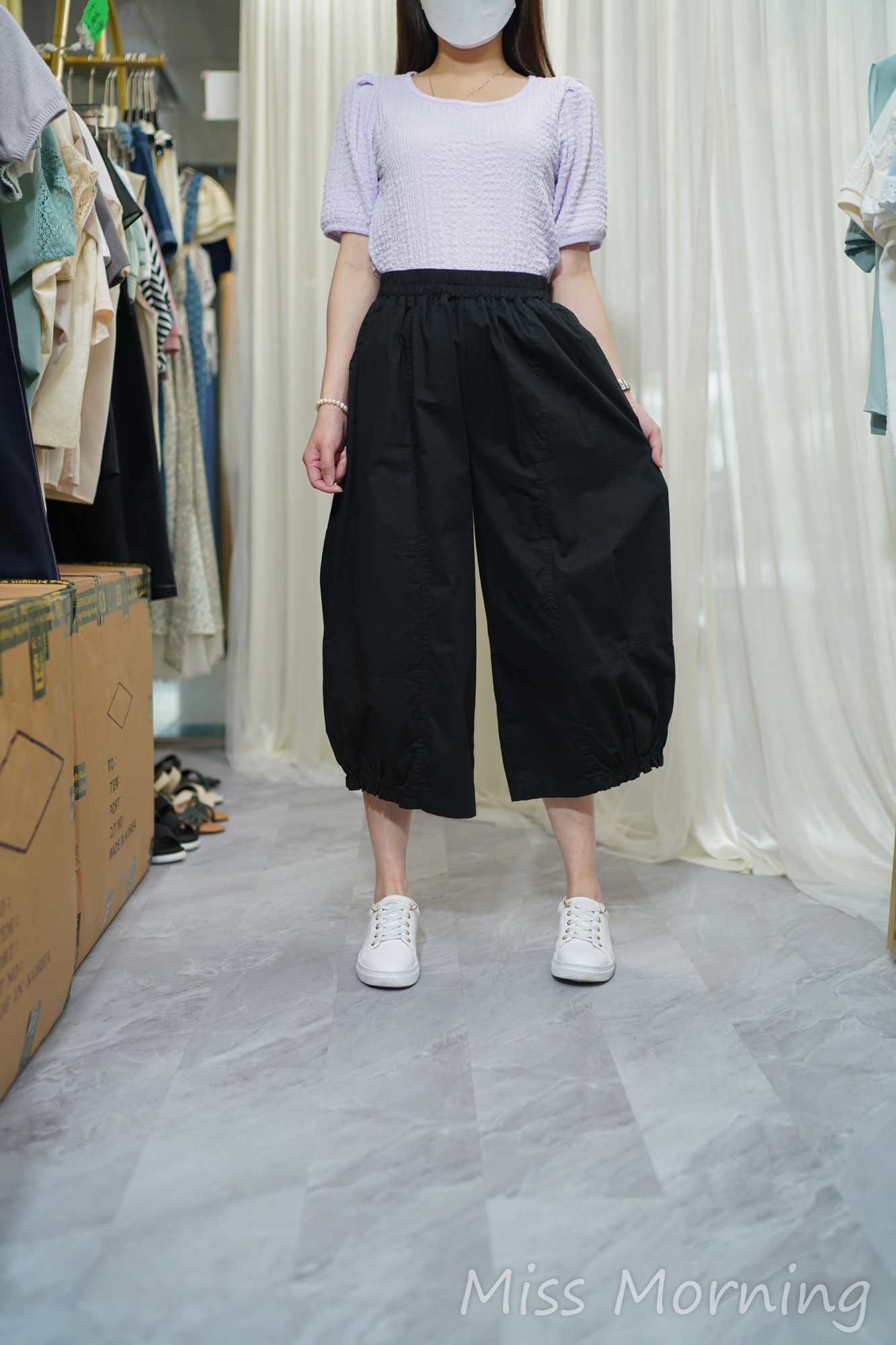 百搭皺料襯衣(14010)&型爆好遮肉9分褲(33770)