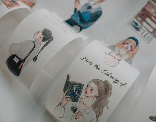 甜蜜生活｜書店裡的人 Life in a bookstore 紙膠帶