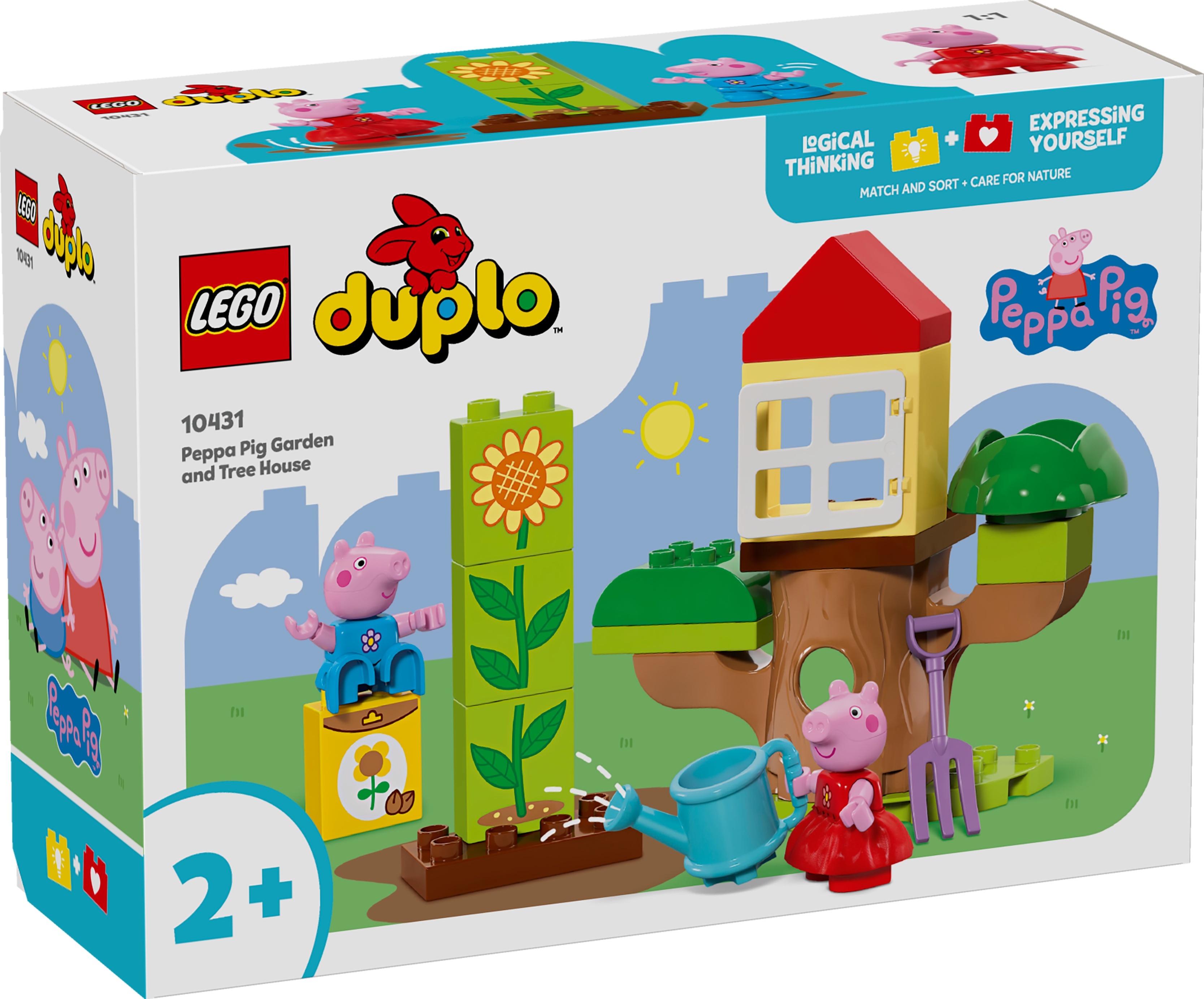 [飛米樂高積木專賣店] LEGO 10431 DUPLO-粉紅豬小妹 佩佩豬的花園與樹屋