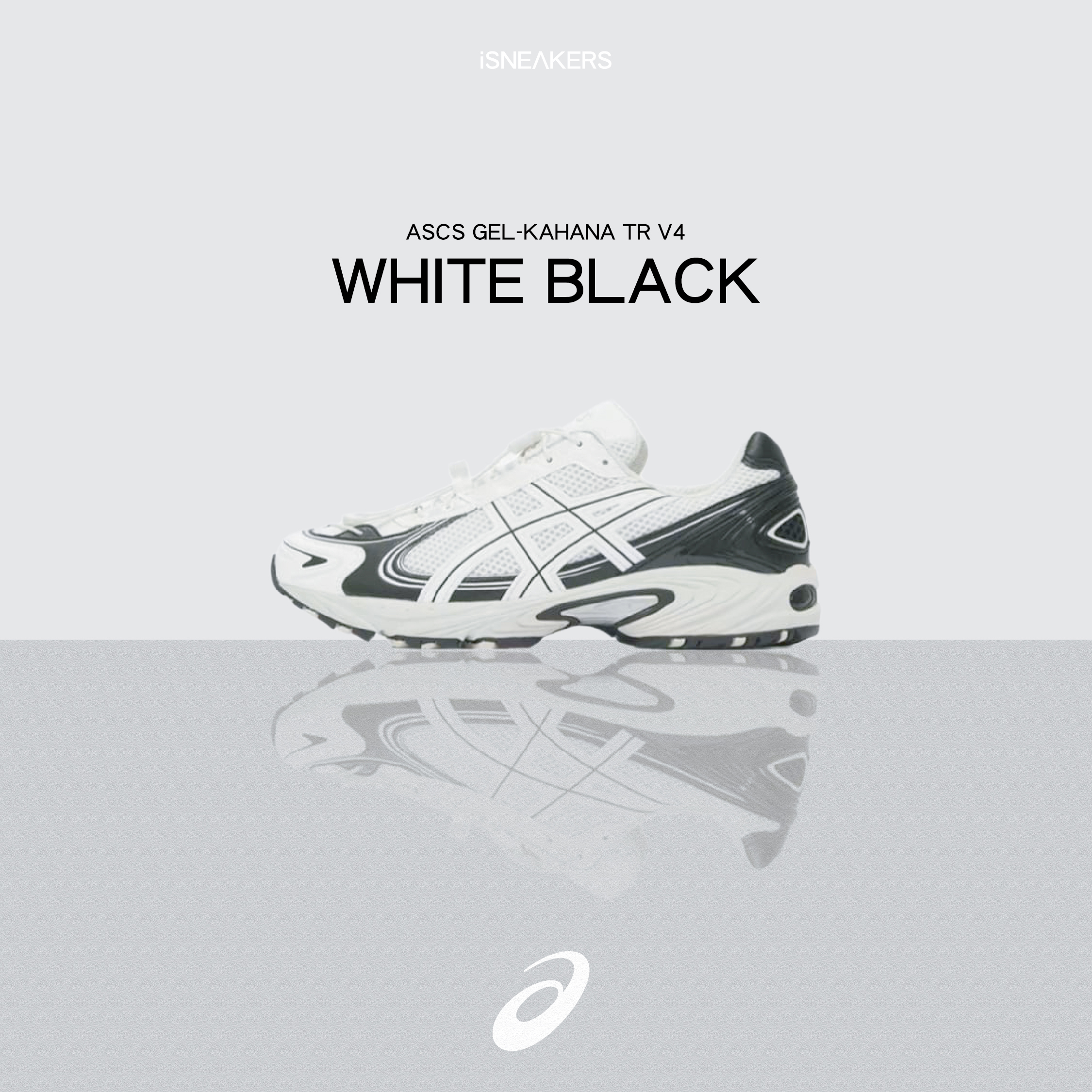 iSNEAKERS｜Asics Gel-Kahana TR V4 "White Black" 黑白 1203A497-100