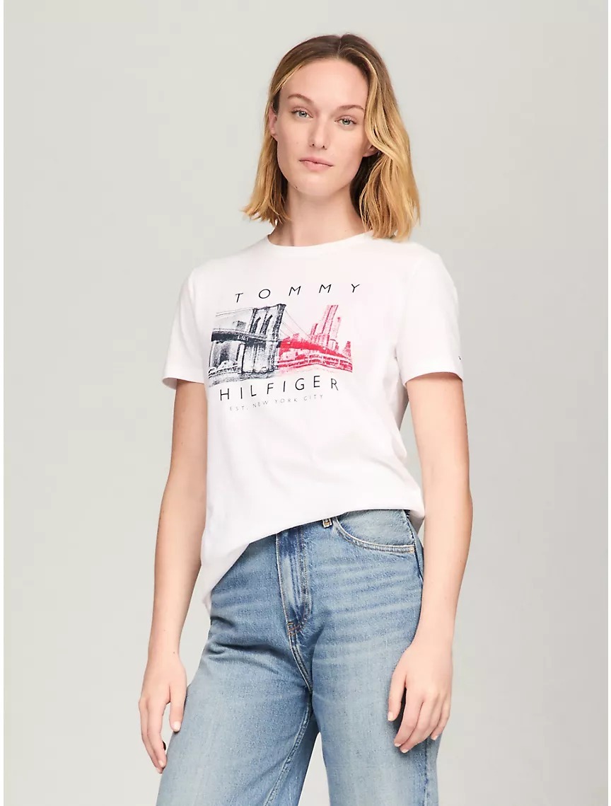 【預訂】Tommy Hilfiger L062245 女裝短袖Tee - 白色