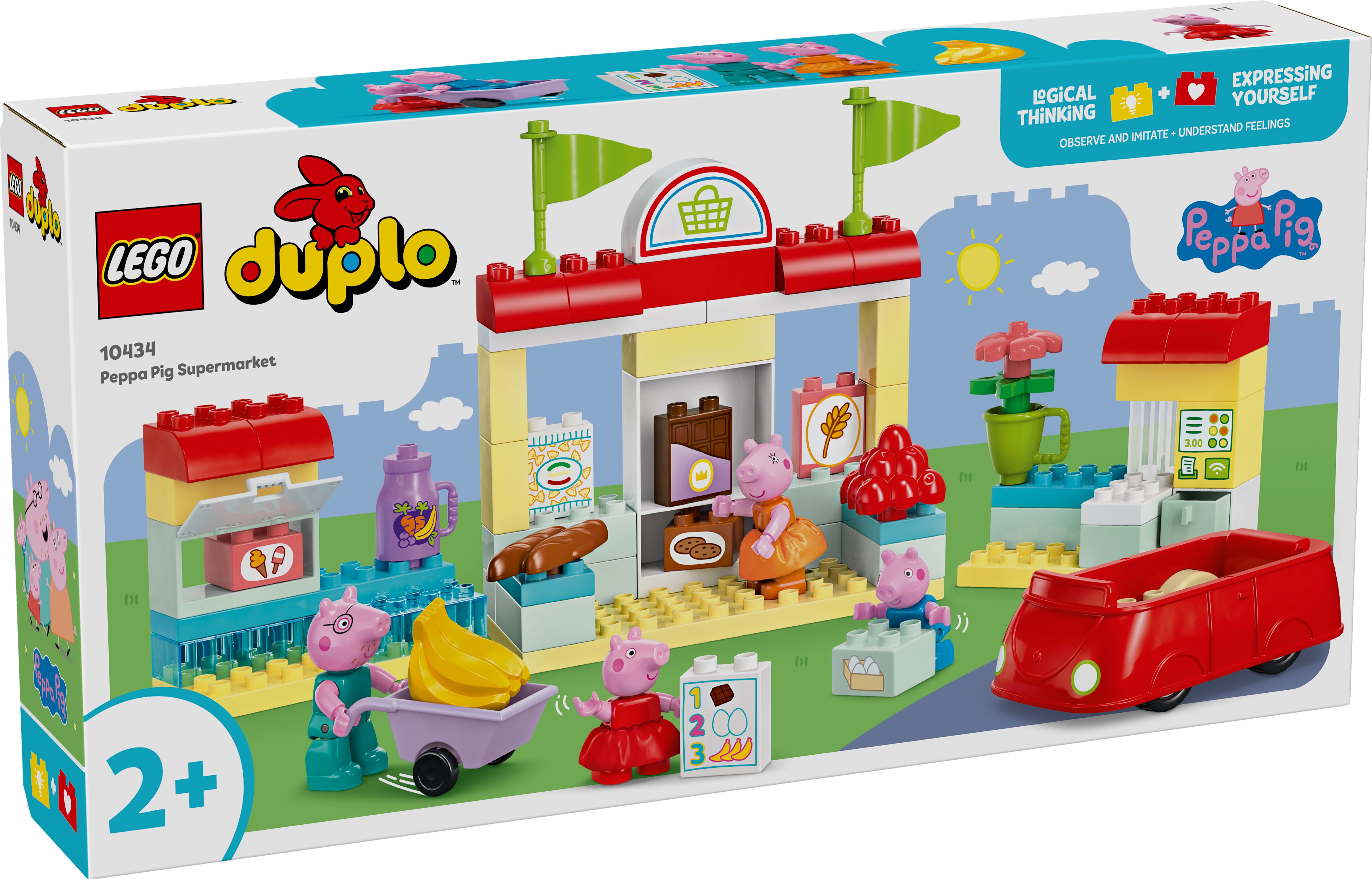[飛米樂高積木專賣店] LEGO 10434 DUPLO-粉紅豬小妹 佩佩豬的超級市場