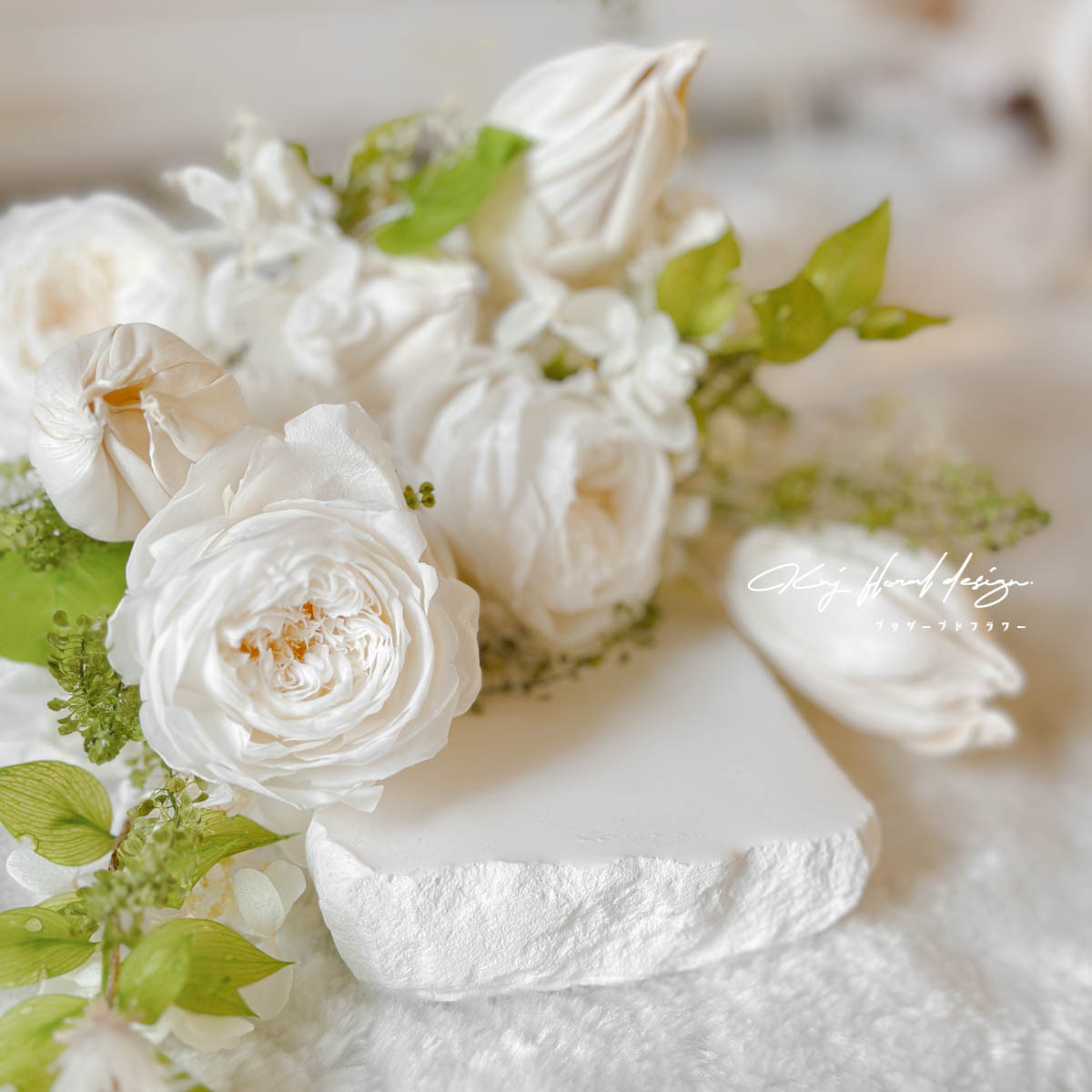 自然清新永生玫瑰捧花