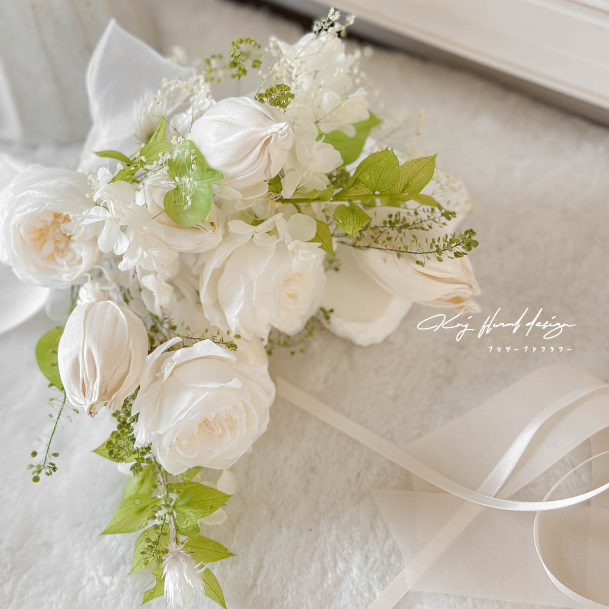 自然清新永生玫瑰捧花