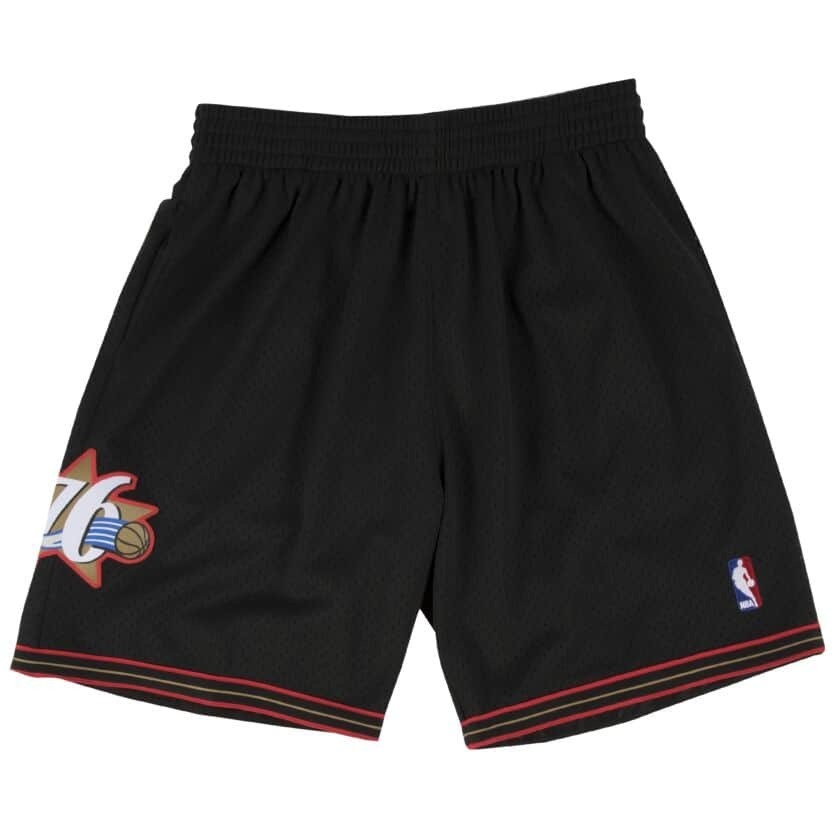 NBA球褲 Philadelphia 76ers 費城七六人 黑流星 M&N Swingman Shorts 球迷版 有口袋 全新