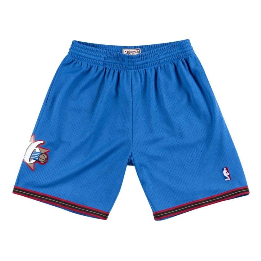 NBA球褲 Philadelphia 76ers 費城七六人 藍流星 M&N Swingman Shorts 球迷版 有口袋 全新