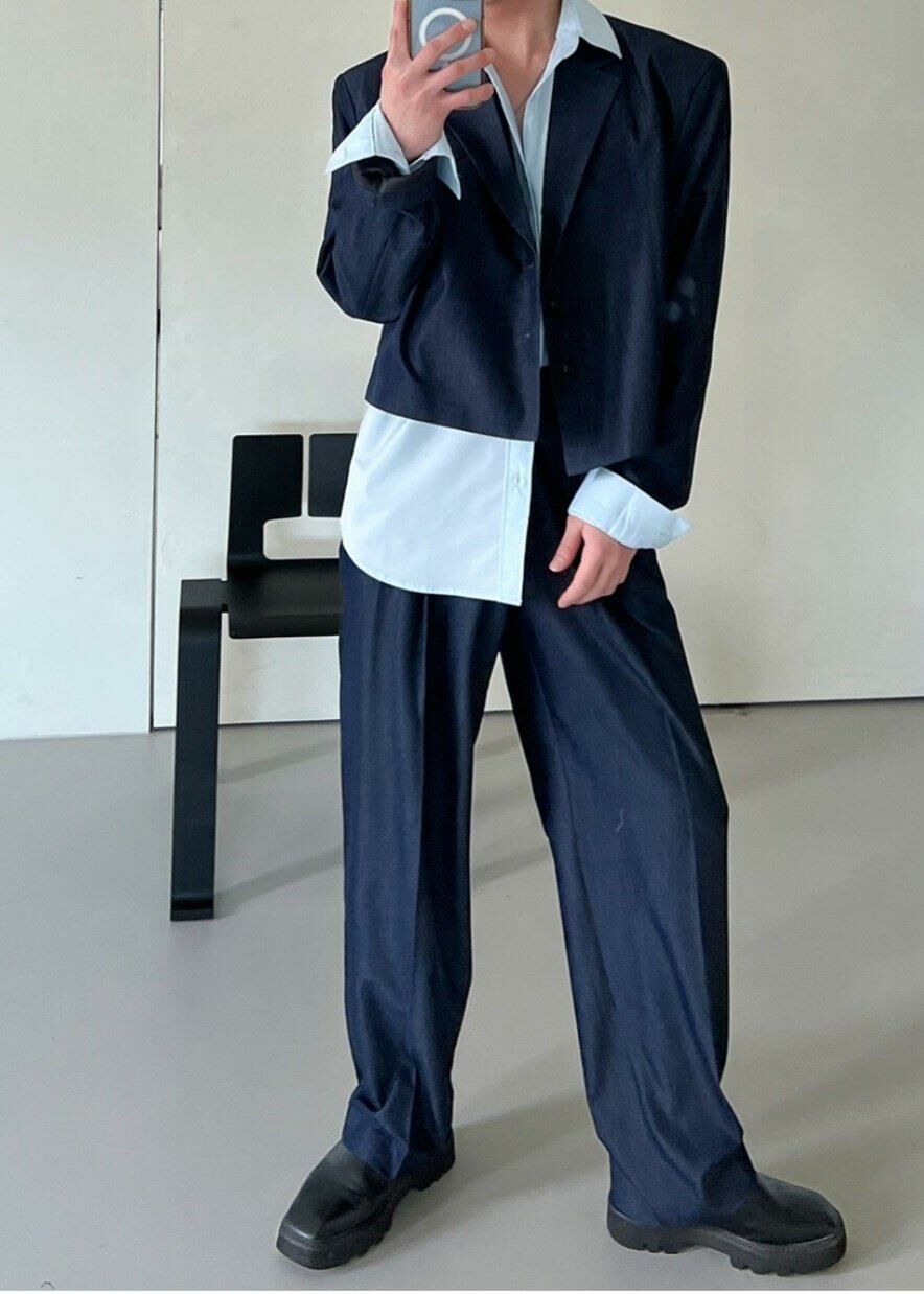 淨色鬆身西褲 Crunky_youth-046P